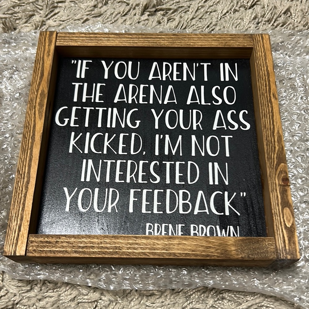 Small plaque for office